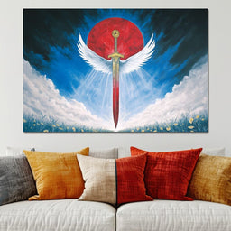 Celestial Guardian Sword - NicheCanvas