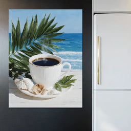 Tropical Morning Coffee Bliss - NicheCanvas