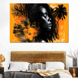 Golden Solitude Tropics Rising - NicheCanvas