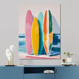 Seaside Colorboard Quartet - NicheCanvas