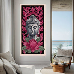 Zen Meditation Lotus Buddha - NicheCanvas