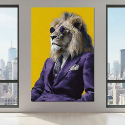 Regal Lion Boss Violet Suit - NicheCanvas