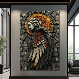 Ethereal Angel Guardian Mosaic - NicheCanvas
