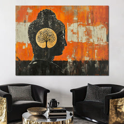 Golden Tree of Enlightenment - NicheCanvas