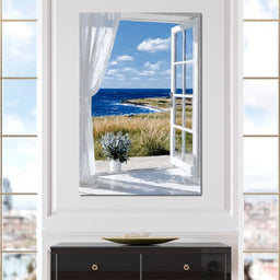 Ocean Breeze Through Open Window - NicheCanvas