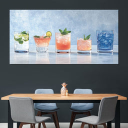 Colorful Cocktails - NicheCanvas
