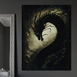 Dragon's Eternal Dance Shadows - NicheCanvas