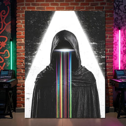 Eclipse of Neon Streams - NicheCanvas