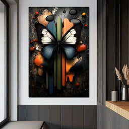 Butterfly Dreamscape Fusion - NicheCanvas