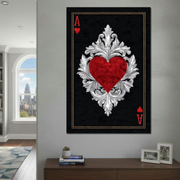 Regal Heart Ace Emblem - NicheCanvas