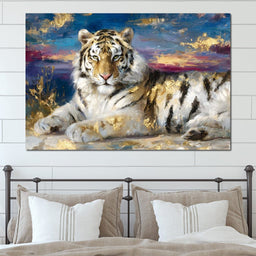 Golden Dawn Tiger Reverie - Neal Hackett - NicheCanvas