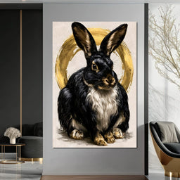 Gilded Hare of the Silent Circle - NicheCanvas