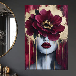 Golden Petals Silent Beauty - NicheCanvas