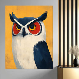 Nocturnal Owl Elegance Unfolds - NicheCanvas