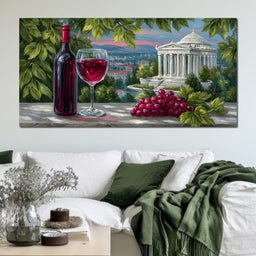 Vineyard Reverie Temple View - NicheCanvas