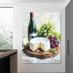 Wine and Cheese Delight - NicheCanvas