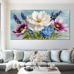 Pastel Meadow Floral Breeze - NicheCanvas