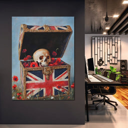 Union Legacy Skull Poppies - NicheCanvas