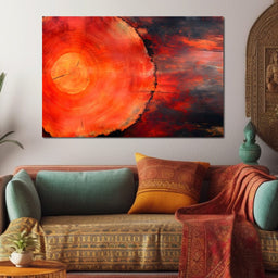 Fiery Echoes of Time - NicheCanvas