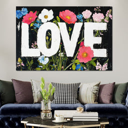 Floral Harmony Embrace - NicheCanvas