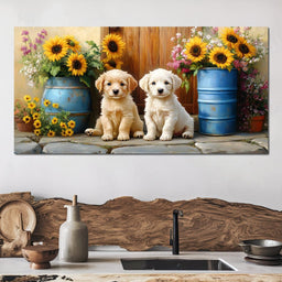 Sunflower Companionship Duo - NicheCanvas