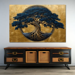 Blue Tree Of Life - NicheCanvas