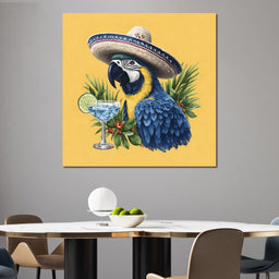 Tropical Fiesta Parrot Style - NicheCanvas