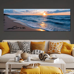 Sunset Shores Eternal Affection - NicheCanvas