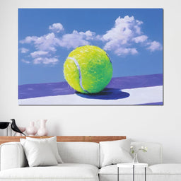 Tennis Ball Under Summer Sky - NicheCanvas