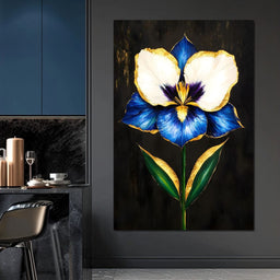 Golden Petals Midnight Serenade - NicheCanvas