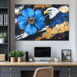 Hawk's Flight with Azure Blossom - Alicia Smith - NicheCanvas
