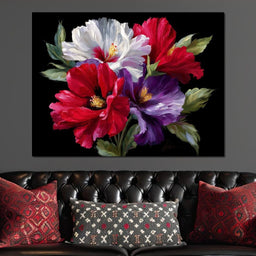 Velvet Peony Trio Bouquet - NicheCanvas