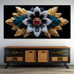 Golden Petal Radiance Jewel - NicheCanvas