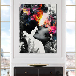 Floral Kiss of Dawnfire - NicheCanvas