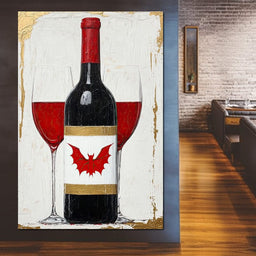 Bat Wine - NicheCanvas