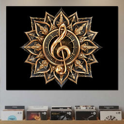 Golden Resonance Within Sacred Geometry - NicheCanvas