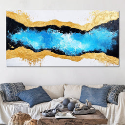 Golden Horizon Drift - NicheCanvas