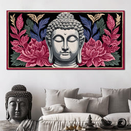 Buddha Blossom Tranquil Aura - NicheCanvas