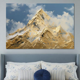 Golden Summit Rising Light - NicheCanvas