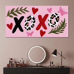 Leopard Kiss XOXO Love Garden - NicheCanvas
