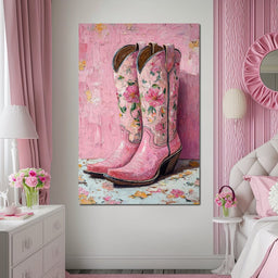 Floral Western Romance - NicheCanvas