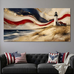 Coastal Beacon Of Freedom - NicheCanvas