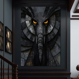 Obsidian Elephant Guardian - NicheCanvas