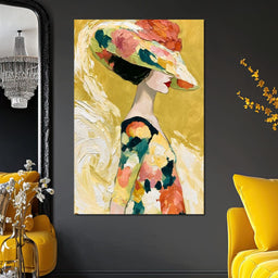 Golden Garden Gala Silhouette - NicheCanvas