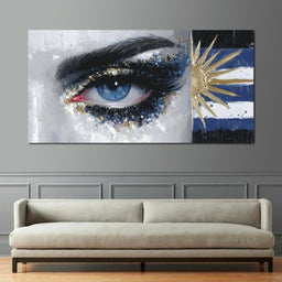 Golden Sun Blue Eye - NicheCanvas