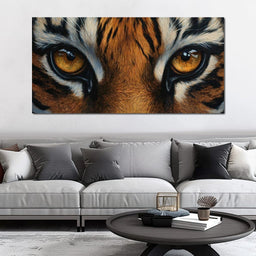 Tiger Stare Wilderness Majesty - NicheCanvas