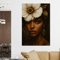 Golden Petals Enigma - NicheCanvas