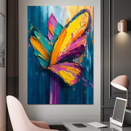 Vibrant Wings of Fantasy - NicheCanvas