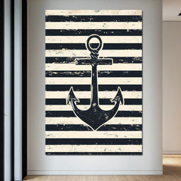 Nautical Stripes Voyage - NicheCanvas