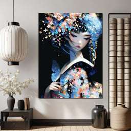 Flash Light Chaos Geisha - NicheCanvas